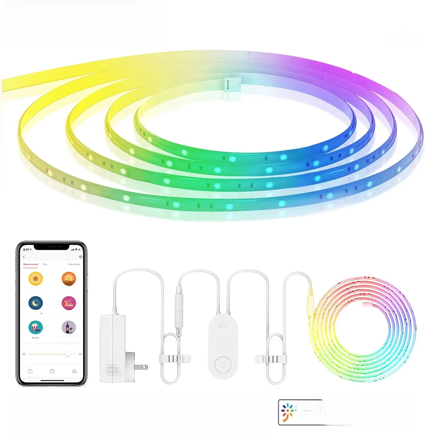 Global versie Yeelight Aurora Smart Light Strip 1S RGB Kleurrijke WiFi 2M Tot 10M 60 LED LightStrip Voor APP xiaomi mi thuis Homekit - afbeelding 2