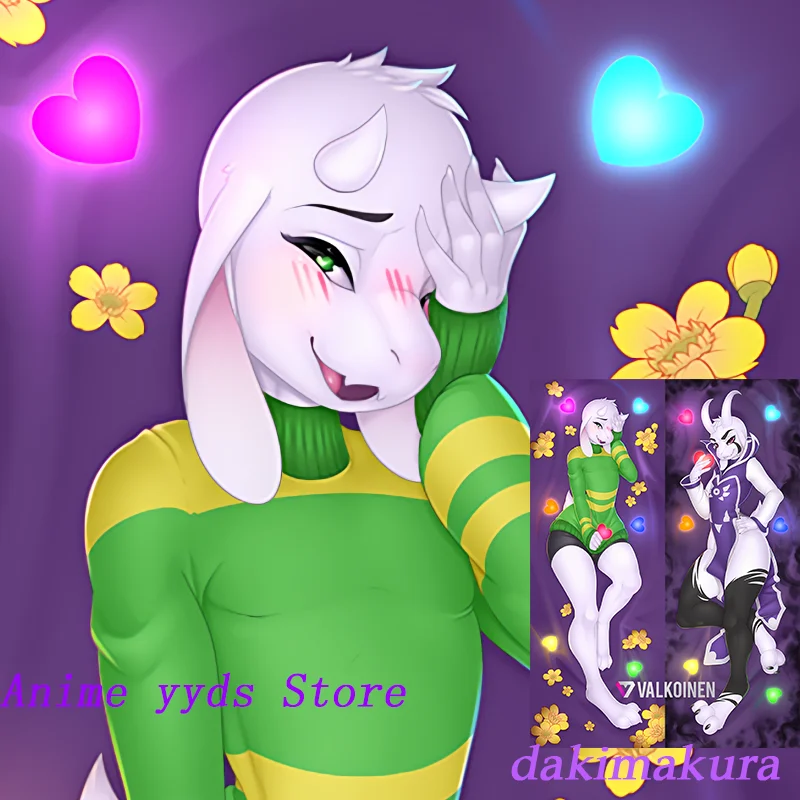 Dakimakura Anime Undertale asriel Body Pillow Double-sided Print Life-size Cover