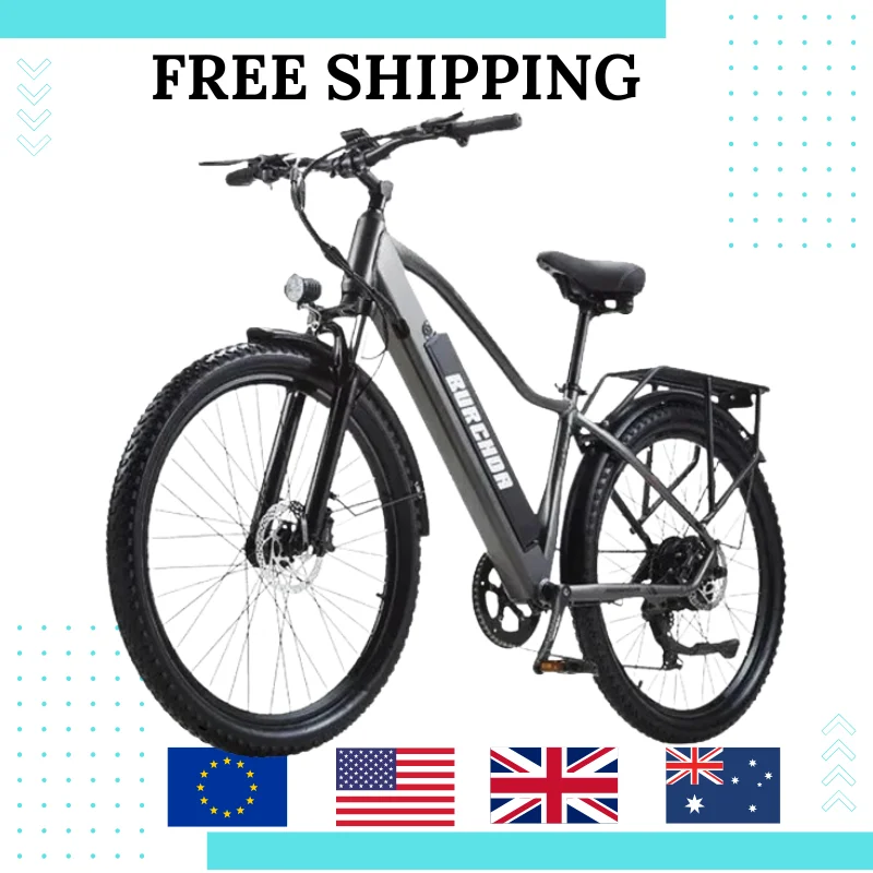 Bicicleta Elétrica RX70 45KM/H 27.5 Polegadas com Bateria de Lítio 48V 20AH para Adultos