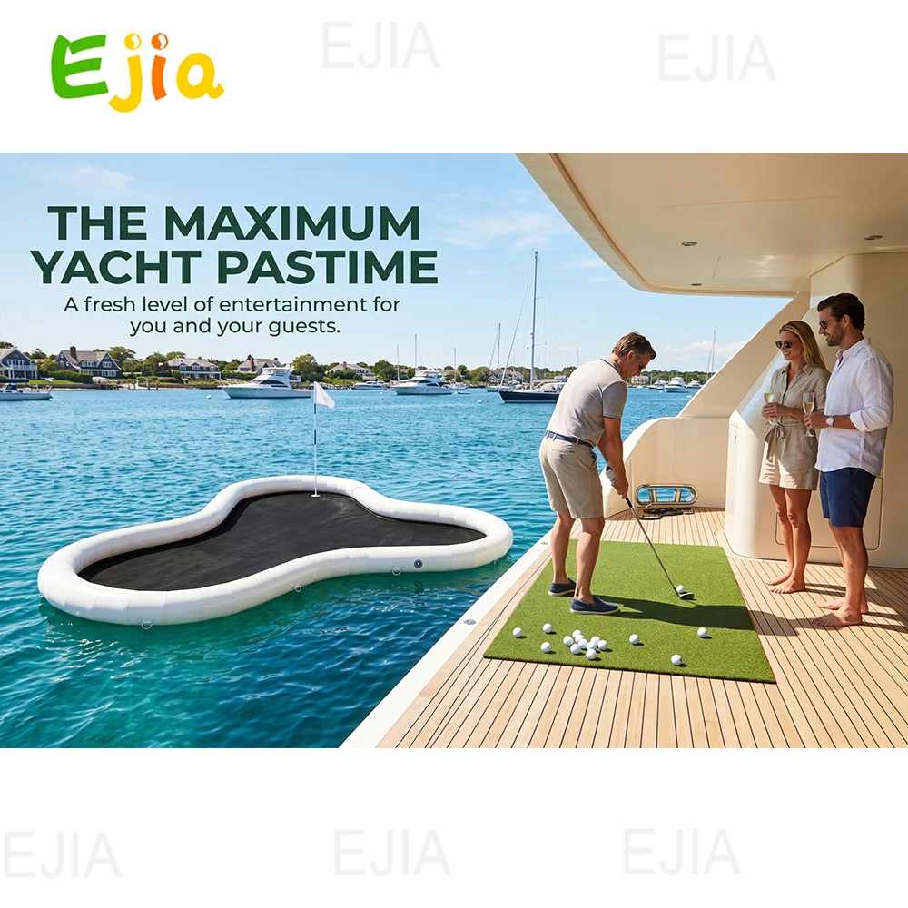 Inflatable Yacht Golf Target Floating Water Golf Course - 313x315x20cm Inflatable Water Golf Target for Boat, Pool, Lake, Super