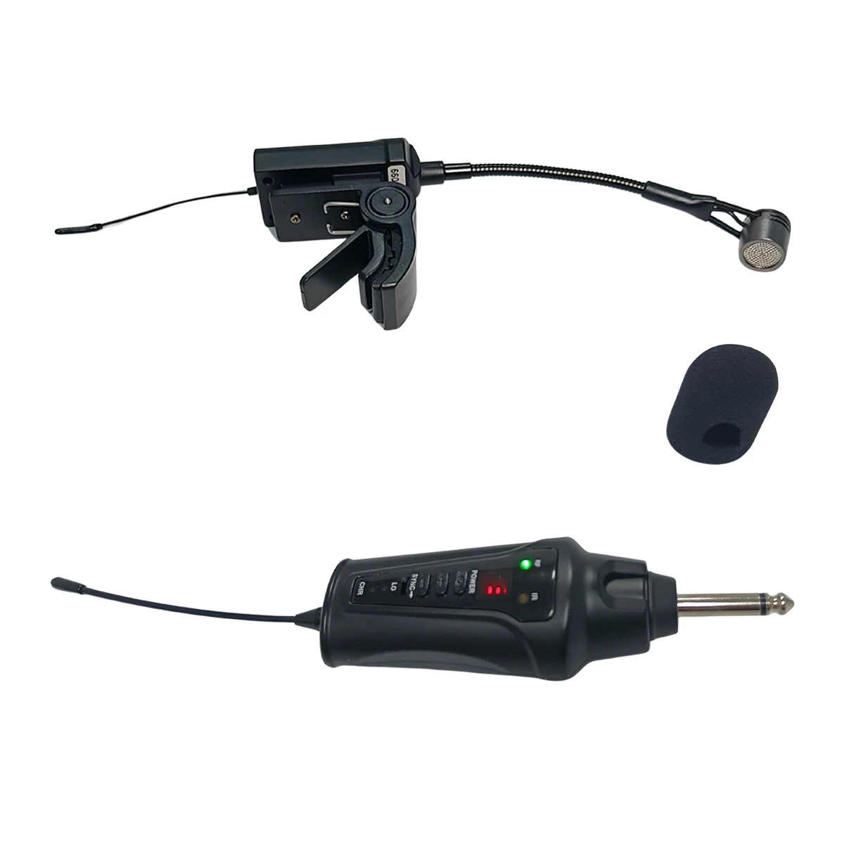 Acemic KT-5 Wireless Clarinet Microphone System, UHF Condenser for Clarinetist Playing Studio Recording Stage Live Performance