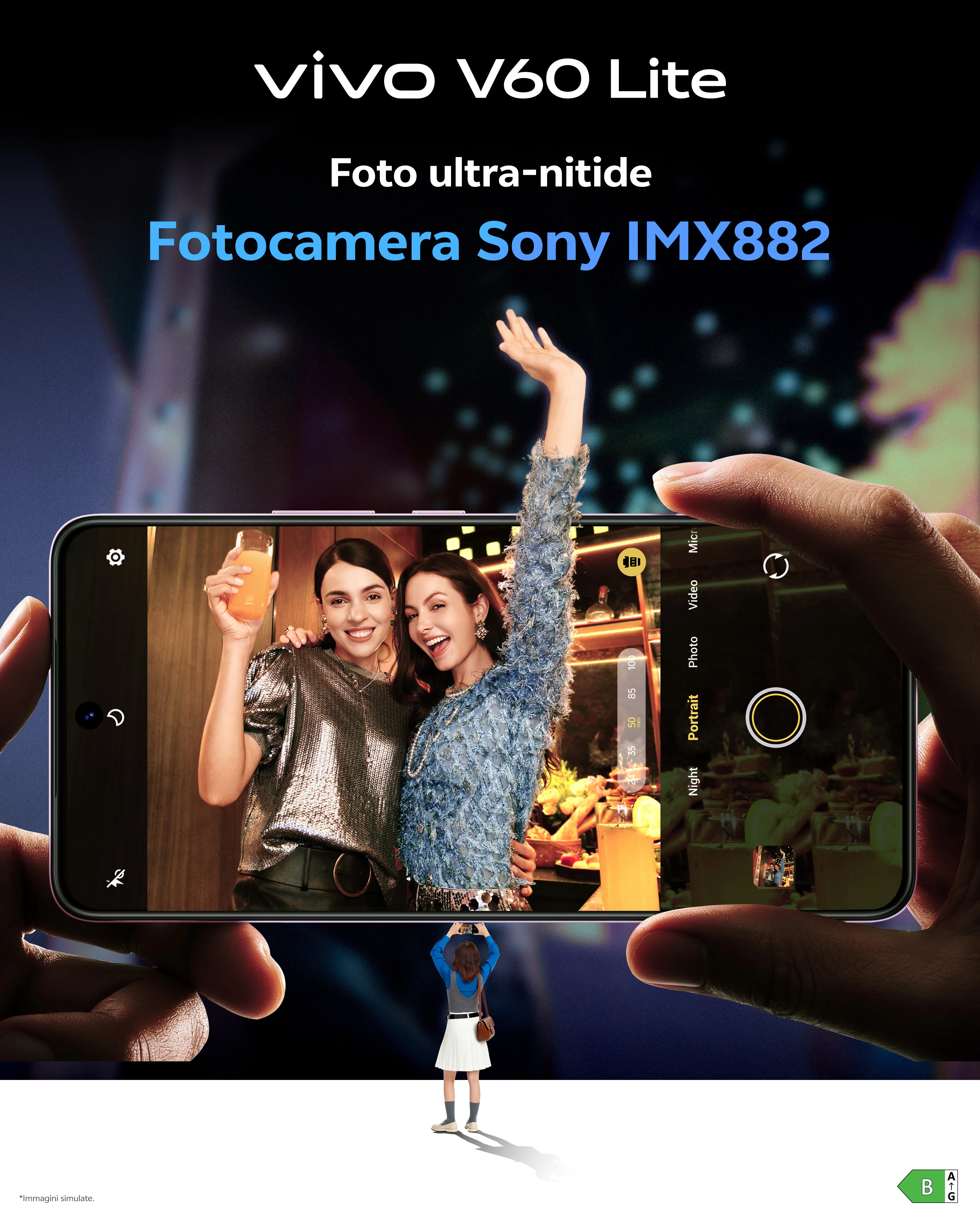 Vivo V60 Lite 5G Air3 + شاحن 90 وات Buds Pack، بطارية BlueVolt 6500 مللي أمبير في الساعة، كاميرات AI مع مستشعر Sony IMX882 50 ميجابكسل، Aura Light، 8 + 8 جيجابايت رام، 256 جيجابايت، شاشة AMOLED 120 هرتز، IP65، NFC