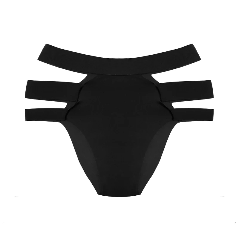 Felinus Women Sexy Hollow Out Panties High Waist Elasticity Briefs Ice Silk Comfortable Underwear Solid Bandage Female Underpant