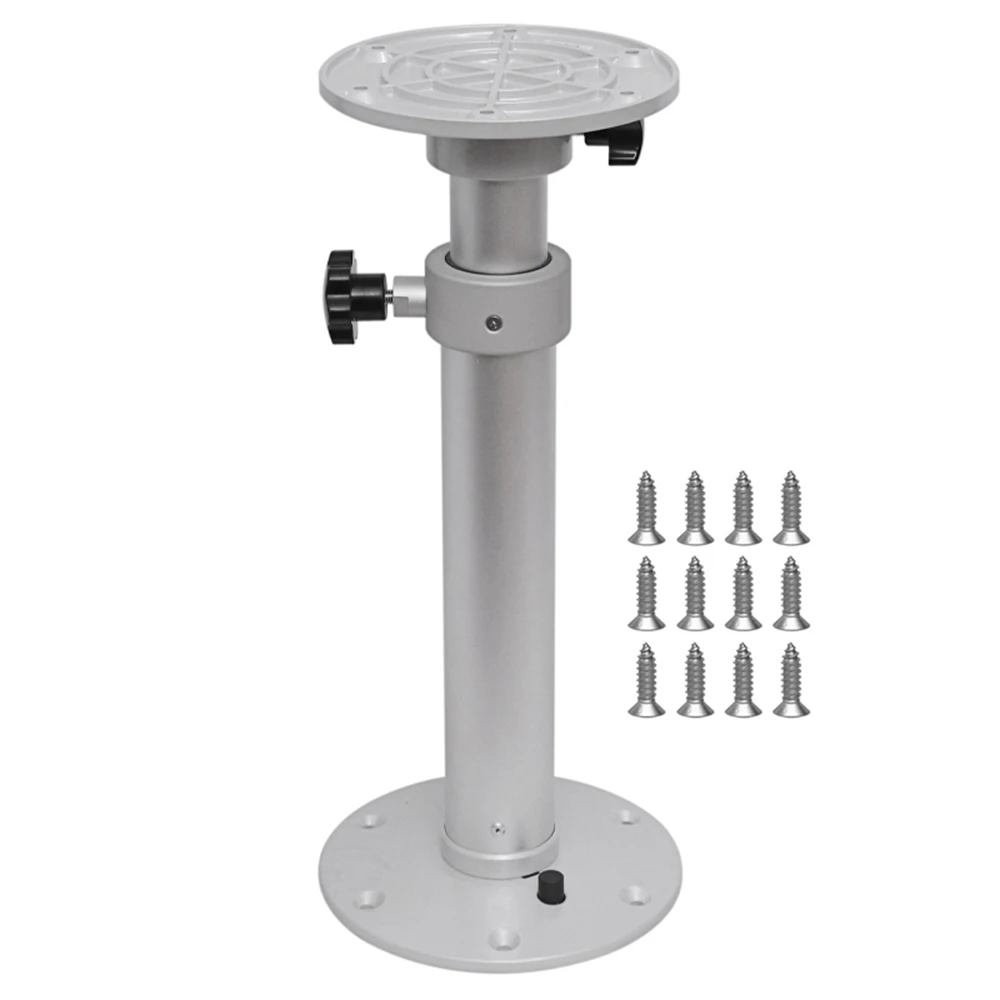 

RV Features Adjustable Table Leg,Detachable Aluminum Alloy Base, Suitable for Campervan, Boat, and Motorhome.