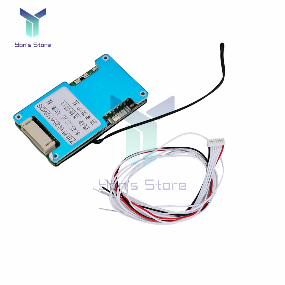 BMS PCB 7S 24V 15A 20A 25A li-ion Lmo ثلاثي الليثيوم 18650 بطارية شحن لوح حماية التوازن وحماية درجة الحرارة NTC