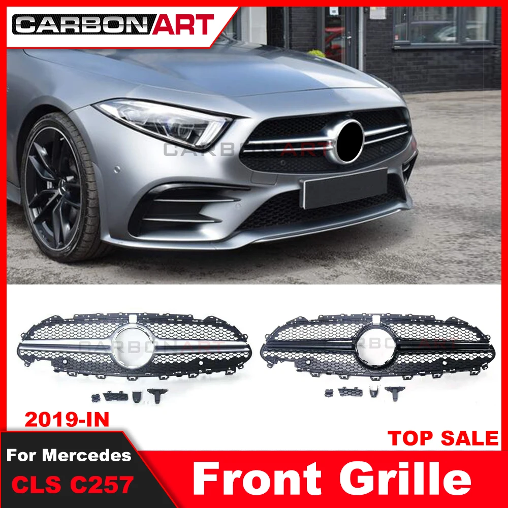 CLS C257 grill am g styled Grill For CLS Class w257 Facelift Auto Front Grille 2019 CLS300 CLS350 CLS450 CLS500 4Matic