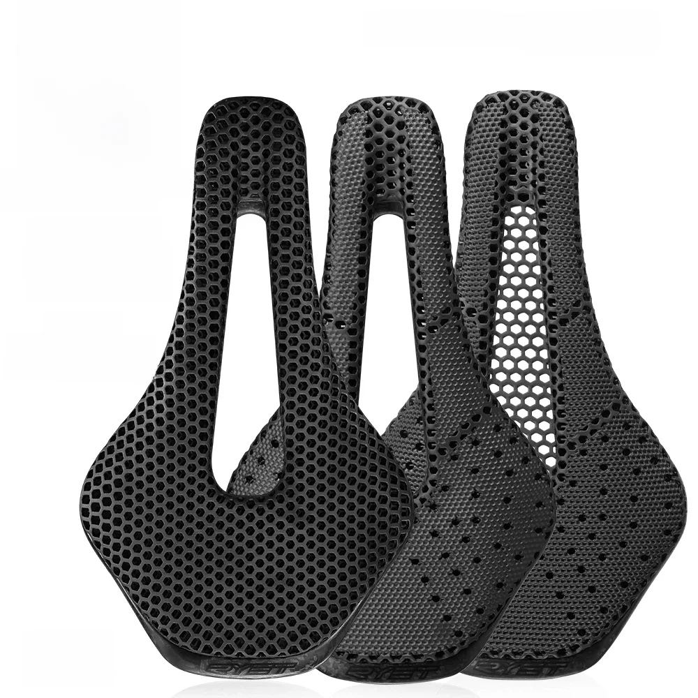 AliExpress 2024 RYET 3D Printed Saddle Ultralight Hollow Comfortable Full Carbon MTB Road Racing Bike Cycling