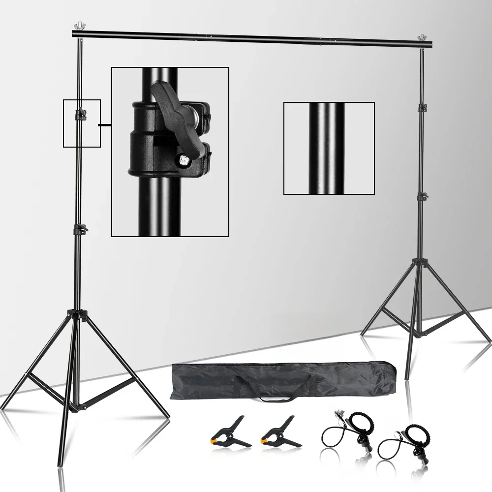 Support de toile de fond réglable SH 2,6 m x 3 m pour photographie, mariage, studio photo, cadre de fond vidéo