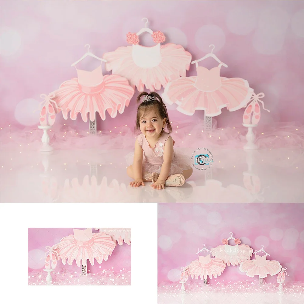 Ballet Concert Backdrops Girl Kids Birthday Cake Smash Photography Props Child Adult Photocall Decors Dancing Dresses Background