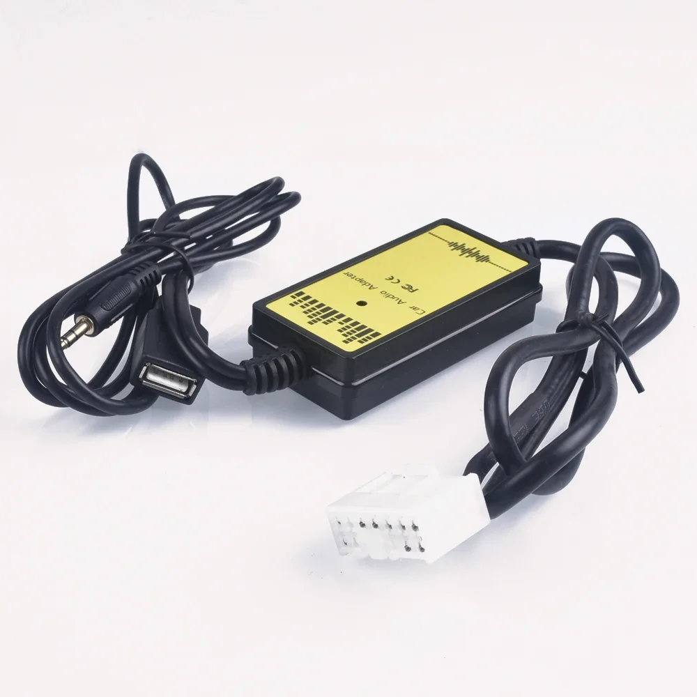 Samochodowy adapter CD Interfejs audio MP3 AUX USB zmieniarka CD (5+7)PiN dla Toyota Camry Corolla RAV4 Yaris dla Lexus IS 200 GS — zdjęcie 2