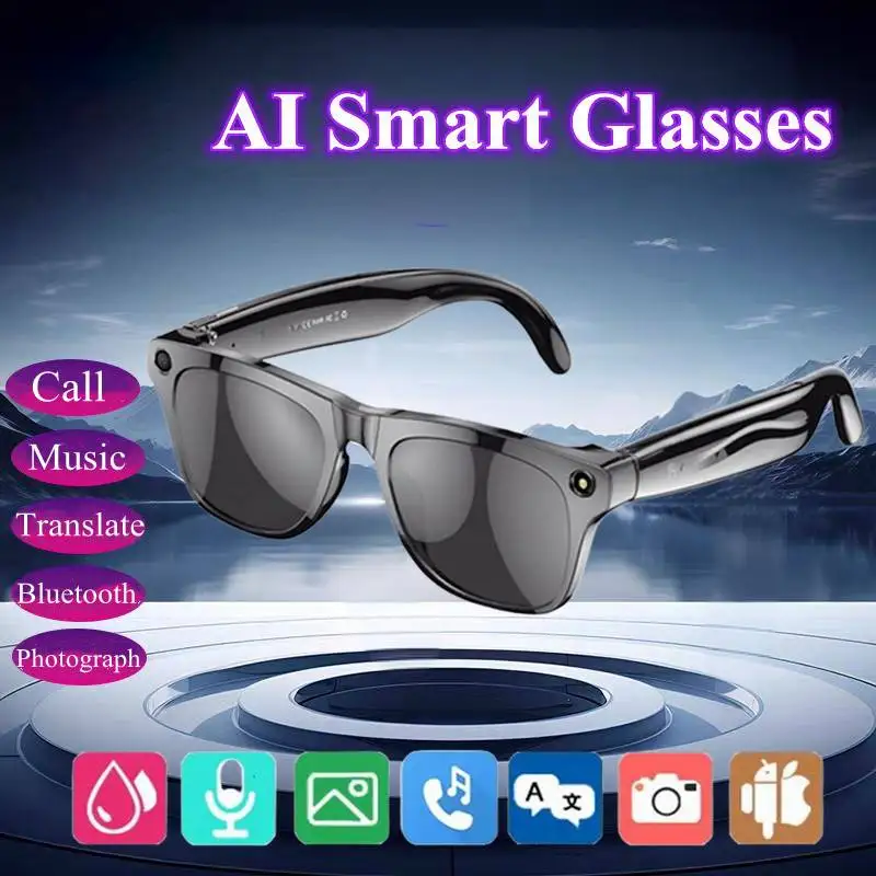 

Умные очки с искусственным интеллектом, интеллектуальный перевод, беспроводные Bluetooth-очки, гарнитура с синхронным интерпредом в режиме реального времени