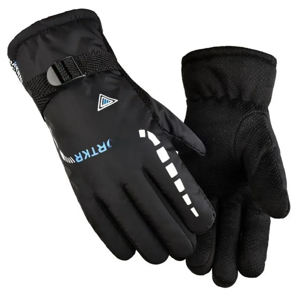 AliExpress 1 Pair Waterproof Winter Warm Ski Cycling Motocycle Gloves Antislip Thickness Thermal Sports Camping