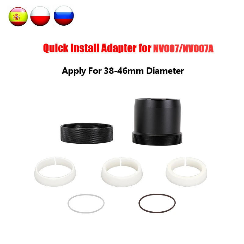 38-46mm Bracket kit Fast Install Adapter Bayonet for PARD NV007/ NV007A / NV007V Night Vision Max 46mm Scope Diameter