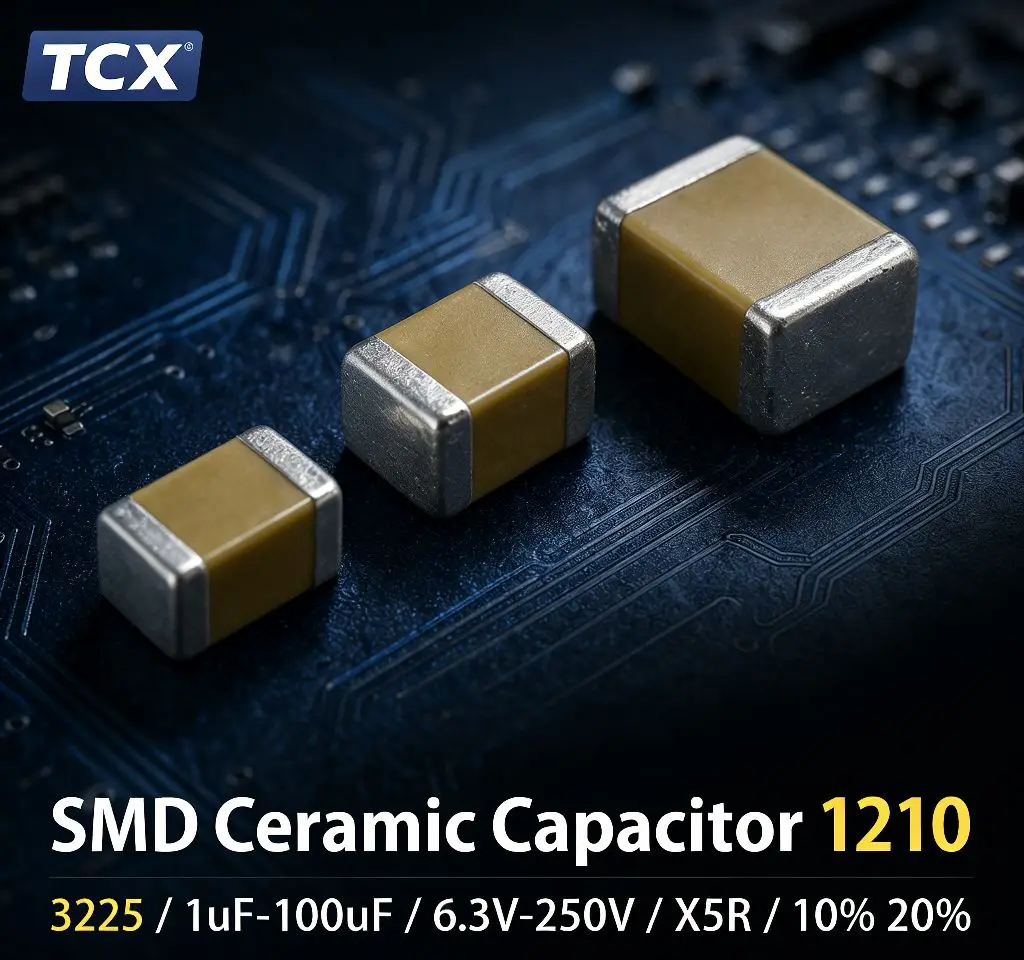 100pcs 1210 SMD Ceramic capacitors 3225 X5R X7R 1uF 2.2uF 4.7uF 10uF 22uF 47uF 100uF 10% 20% 6.3V 10V 25V 50V 100V 250V