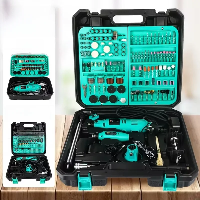 Handheld Electric Drill 30000RPM Dremel Accessories Set Mini Electric Grinder Mini Drill Engraver for Carving Polishing Cutting