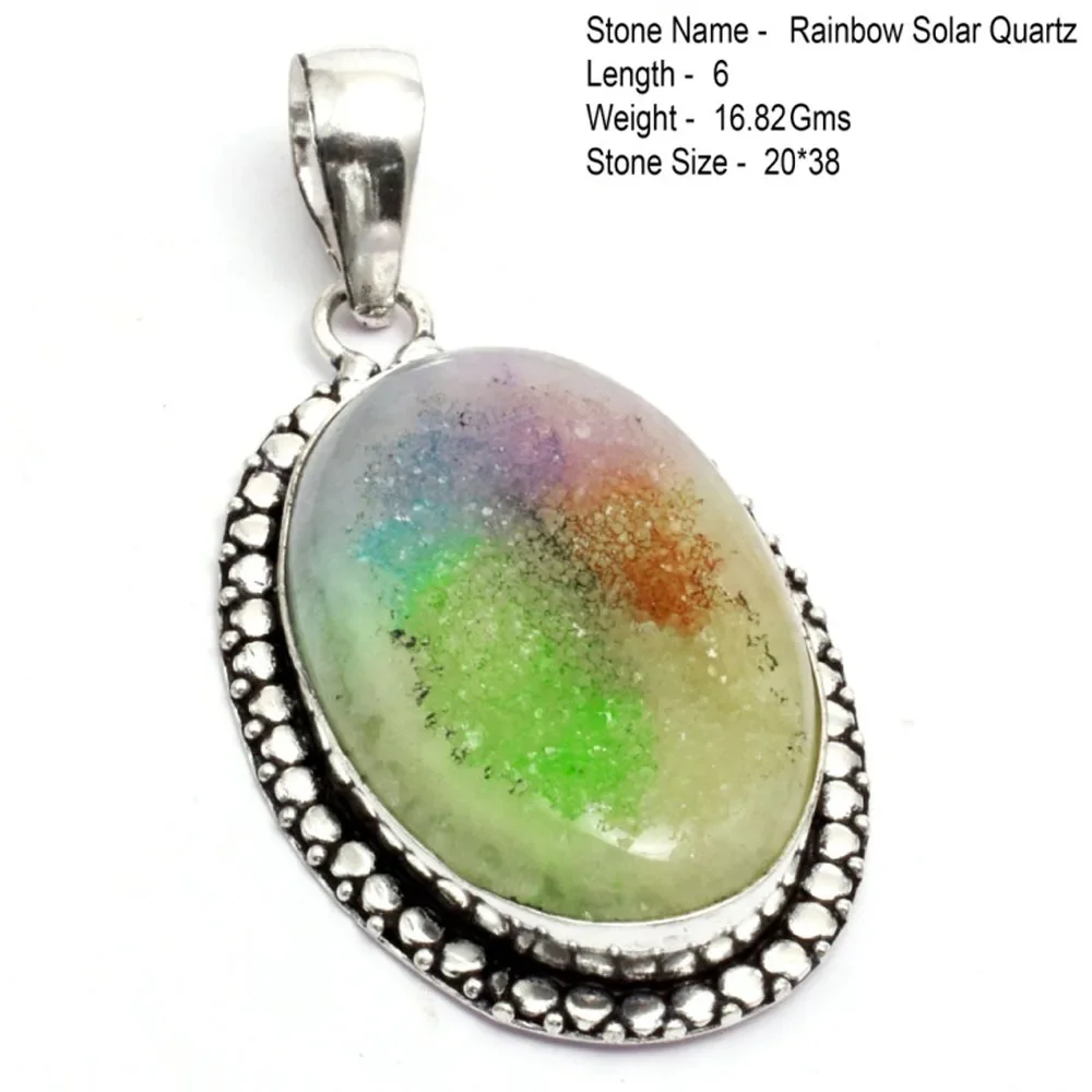 Genuine Solar Quartz Pendant