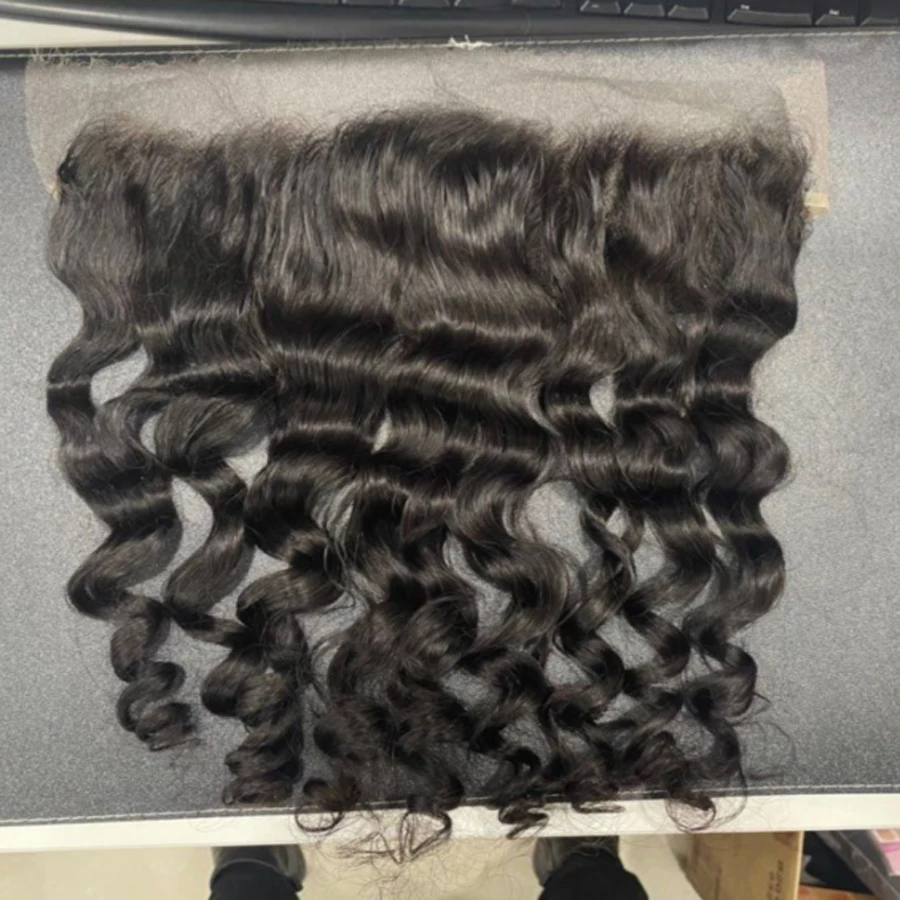 SKINLIKE Echthaar HD Lace Frontal Melt Skins Gerade Unsichtbare HD Lace Closure, Tiefwelle, Kinky Curly, Wasserwelle – Detail 16