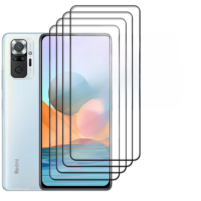 1/2/3/4 pièces verre de couverture complète pour Redmi Note 10 Pro verre Xiaomi Redmi Note 10 Pro verre 9H HD protecteur d'écran Redmi Note 10 Pro