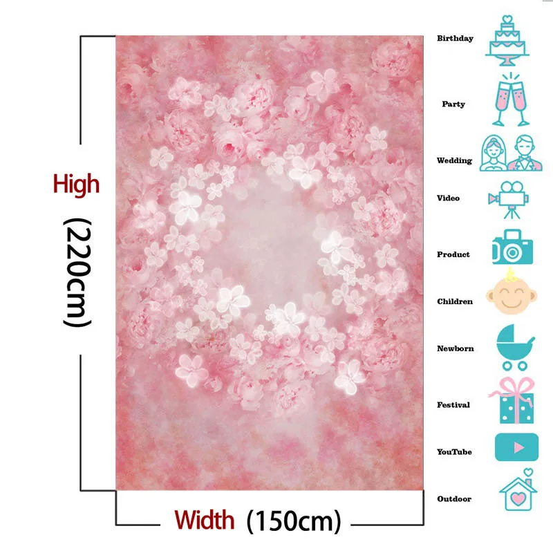 Dreamy Hồng Phông Nền Cho Bé Chân Dung Sơ Sinh Nền Chụp Ảnh Đồ Nghệ Thuật Nhiếp Ảnh Gia Hình Phòng Thu Đạo Cụ