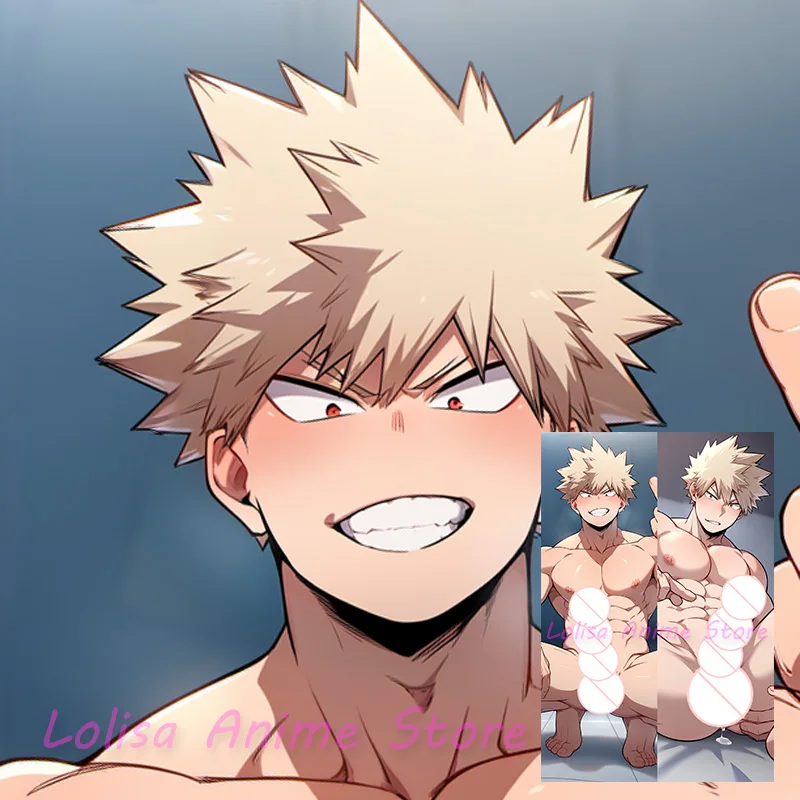 Dakimakura Bakugo Katsuki Anime Body Pillow Cover Double-Sided Print Pillowcase Life Size Birthday Gifts