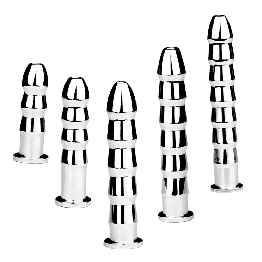 Urethral Dilator Catheter Stainless Steel Sounding Rod Hollow Horse Eye Penis Plug Male Stimulation 9/12/13/14/15mm Adult Toy