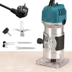 Máquina enrutadora de madera de 800W, 30000RPM, recortadora eléctrica para tallado de madera de 1/4 pulgadas, productos para tallar madera, carenter, beber