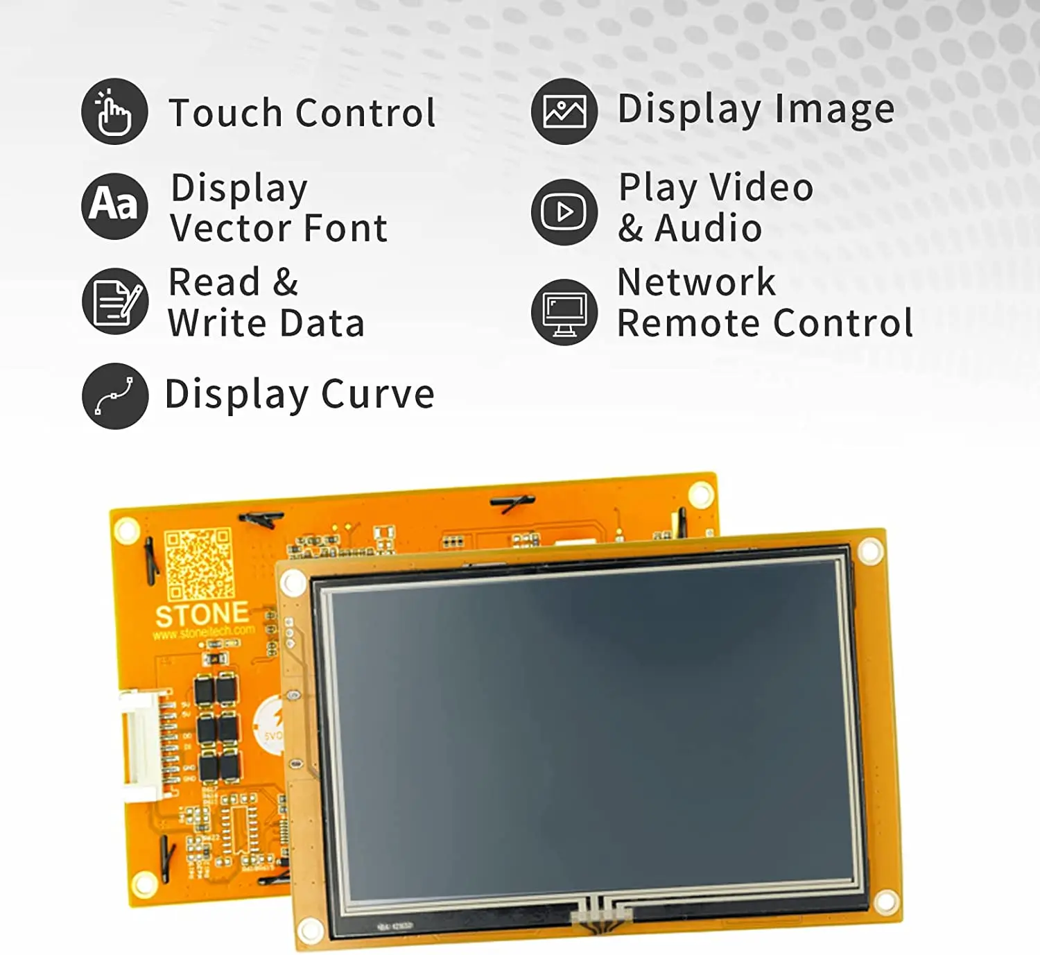 4.3 to 10.1 Inch HMI Serial TFT LCD Module with Touch Screen + Software + Program for Arduino ESP32 STM32 PIC and Industry Use