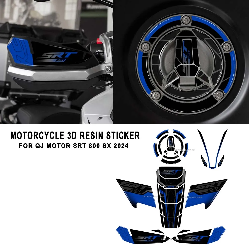 

For QJ Motor SRT 800 SX 800sx 2024 Limited Edition 3D Epoxy Resin Motorcycle Tank Pad Protection Sticker New Decorative Decal