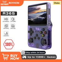 NEW Green R36S Retro Handheld Game Console Linux System 3.5 Inch IPS Screen Portable Pocket Video Player 64GB 128G Game Kid Gift