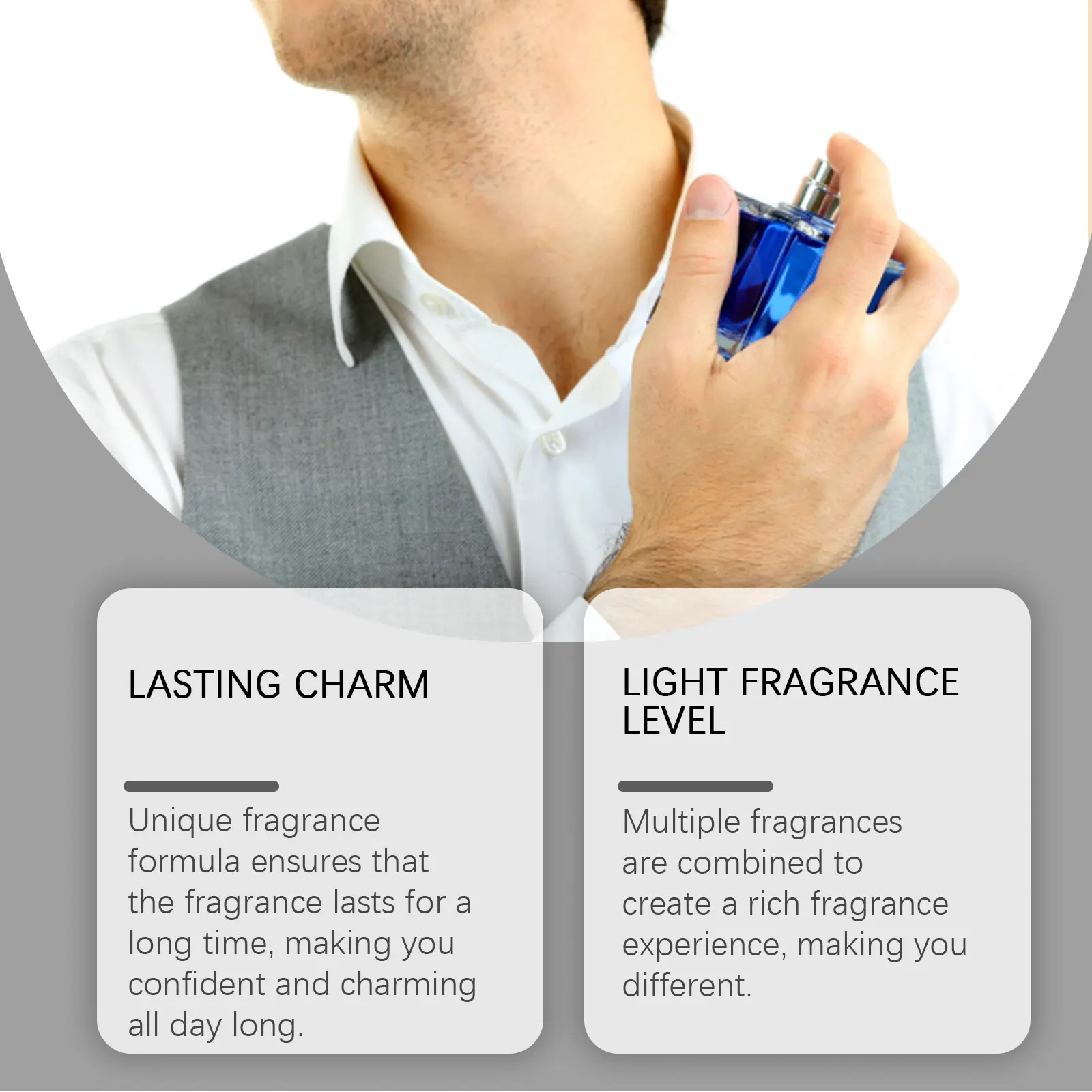 ROXELIS Rich And Whiskey Homme Perfume Elegant Long Lasting Fresh Scent Mild Non Irritating Premium Charming Scent Perfume view 3