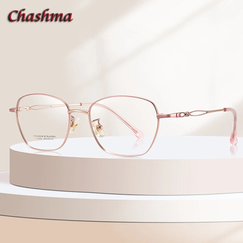 

Chashma Prescription Glasses Women Fashion Elegant Optical Titanium Ultra Light Eyeglasses Frames Eyewear Recipe Spectacles