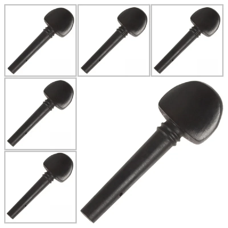 Kołek do strojenia skrzypiec Astonvilla Ebony Wood z 5 różnymi rozmiarami, odpowiedni do skrzypiec 1/8 i 1/4 oraz 1/2 i 3/4 i 4/4 od 50 do 65 mm — zdjęcie 2