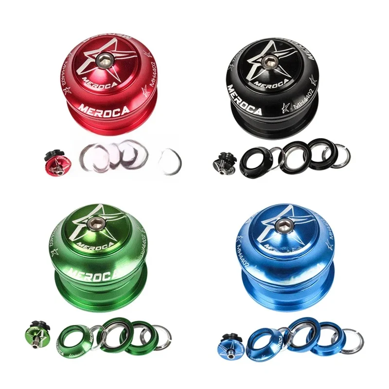 AliExpress MEROCA MTB Bicycle Headset 44mm CNC 1 1/8" 28.6 Straight Tube Fork Internal 44 SEMI-INTEGRATED Mountain Road Bike Headset