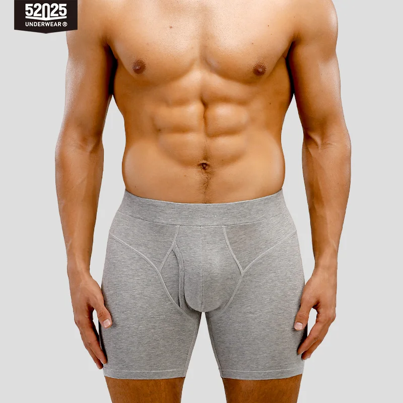 52025 Boxers de hombre de alta calidad: calzoncillos tipo bóxer de modal de algodón suave y cómodo. Últimos comodidad y estilo con boxeadores largos