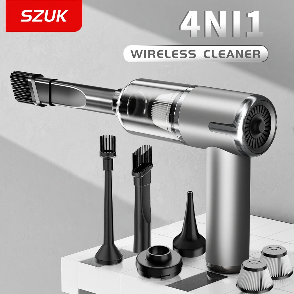 SZUK Mini Car Vacuum Cleaner Wireless Portable Cleaning Machine for Car Office Cleaner Powerful Handheld Home Appliance