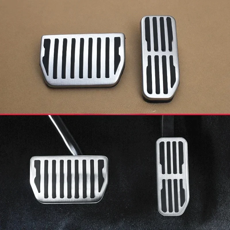 For Jaguar F-Pace XE XF 2016-2024 Range Rover Velar 2018-2025 Foot Gas Brake Pedal Pad Cover Kit