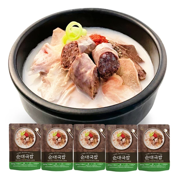 Sobrima Don Sagol Sundadeguk 600g-5 pieces of M Food Instant Cooking Camping Simple Mom Hand Taste Simple Food Horn rice food