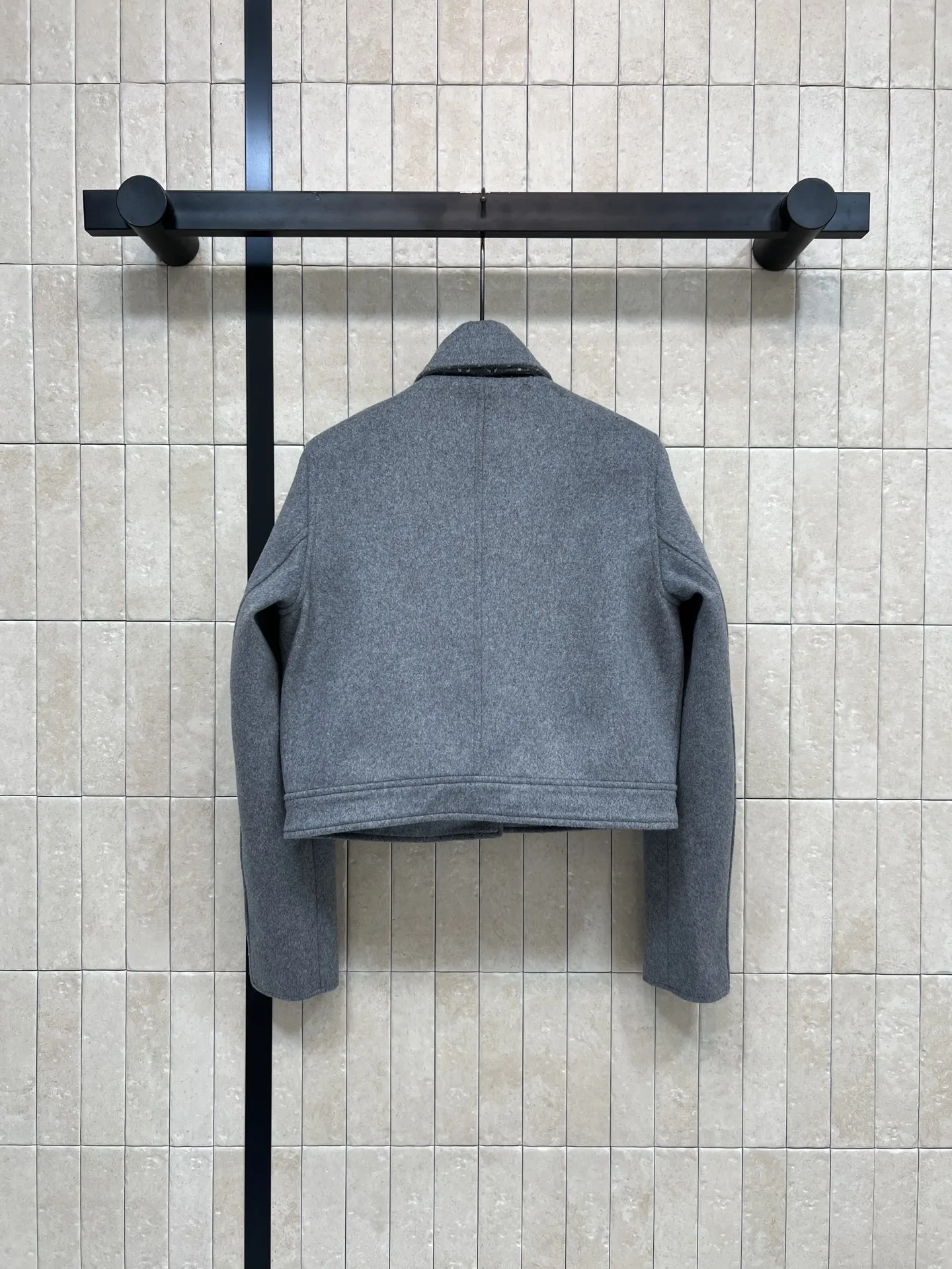 

High Quality Autumn Winter Women's Woolen Set Detachable Scarf Buttons Short Jacket Zipper Solid A-line Slim Mini Skirt J077Q