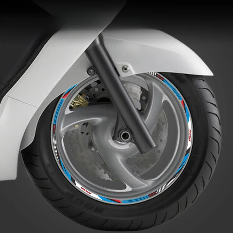 Naklejka na koło motocyklowe 13-calowa wodoodporna naklejka na felgę do Honda Silver Wing 600 400 SWT 400 SW-T 600 FJS FJS600 Akcesoria — zdjęcie 2