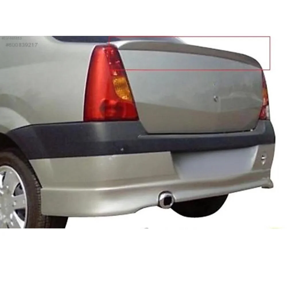 For Renault Dacia Logan Anatomical Spoiler Fiber Material Rear Roof Spoiler Wing Trunk Lip Car Styling Fully Compatible