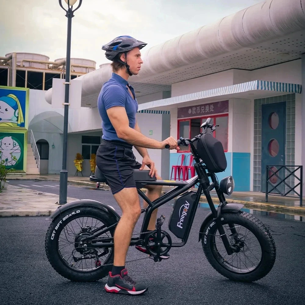 Fat Tire Electric Bike 48V 22.5AH 1400W High Power Fat Tire Electric Bicycle Full Suspension Mountain Electric Bike