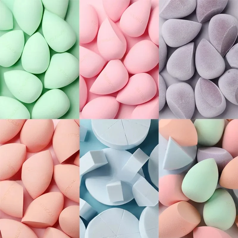 FOCALLURE-Éponge sans latex pour poudre de fond de teint, coussin super doux, bouffée de beauté, mélangeur de maquillage en forme d'œuf, outils de maquillage