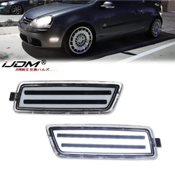 2pcs LED Car Side Marker Lights Sequential Turn Signal Lights For Volkswagen 2006-2009 MK5 Golf/GTI Rabbit 2005-2010 Jetta 12V T