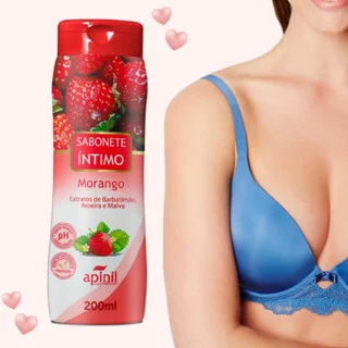 Sabonete Íntimo Feminino Refrescante Morango - Apinil
