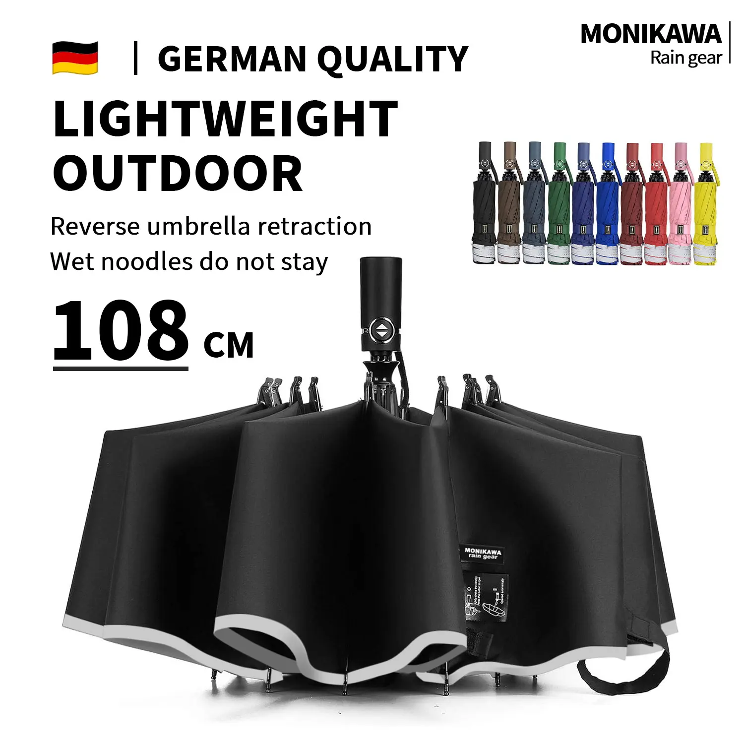 Compact Reverse Folding Umbrella, Windproof Travel Umbrella for Cars, Student-Specific Umbrella, Commuter Umbrella, Lightweight Umbrella, Gift Umbrella, Practical Holiday Gift