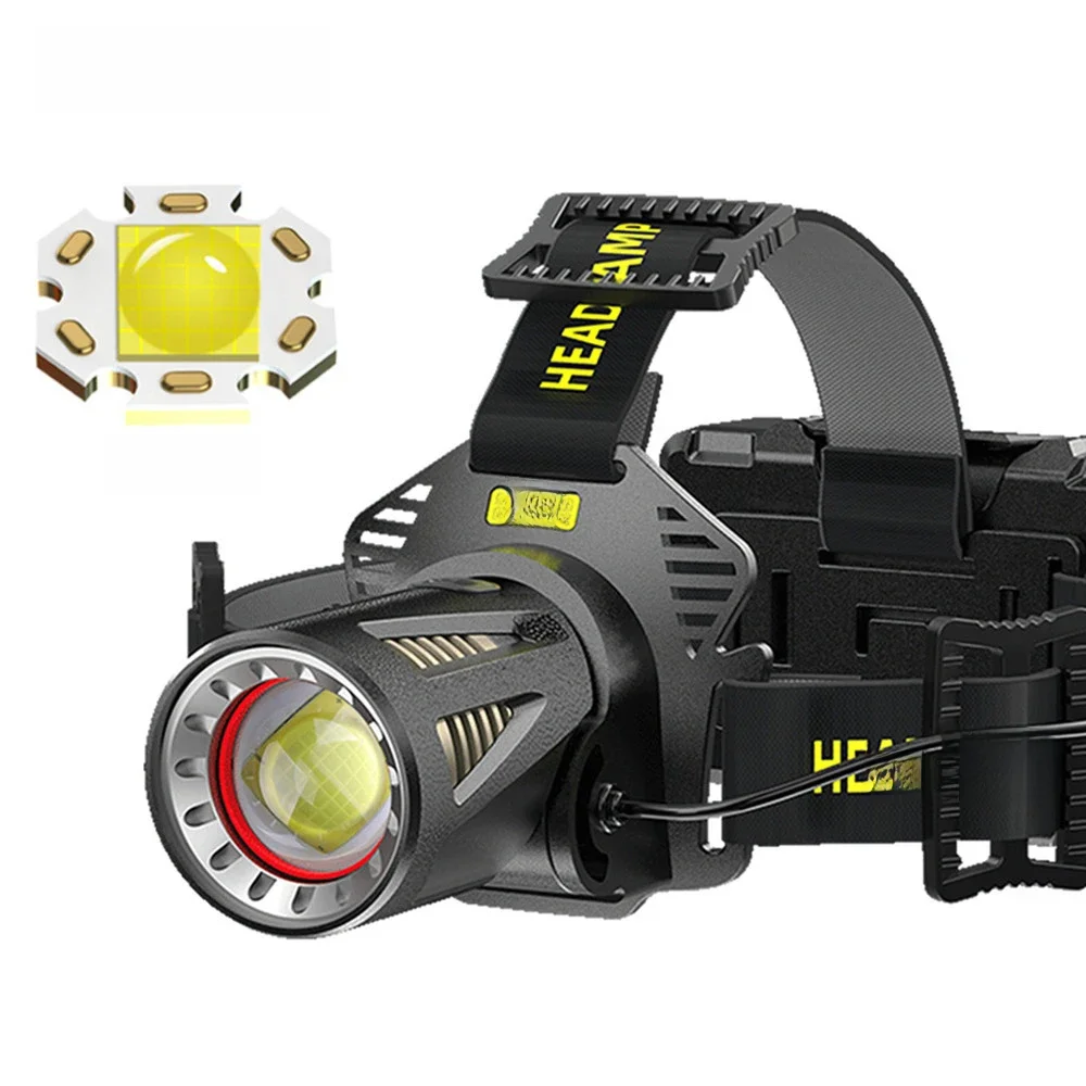 AliExpress cycle zone XHP360 High Power Zoomable Headlamp Sensible 90° Rotation Headlight USB Rechargeable LED Flashlight