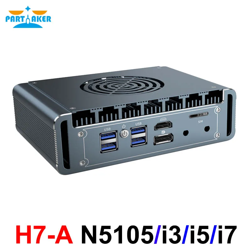 Micro Tường Lửa Thiết Bị Máy Tính Mini PC Intel N5105 I3 1115G4 I5 1135G7 I7 1165G7 DDR4 AES-NI 4 Intel I225 2.5G LAN PfSense OPNsense