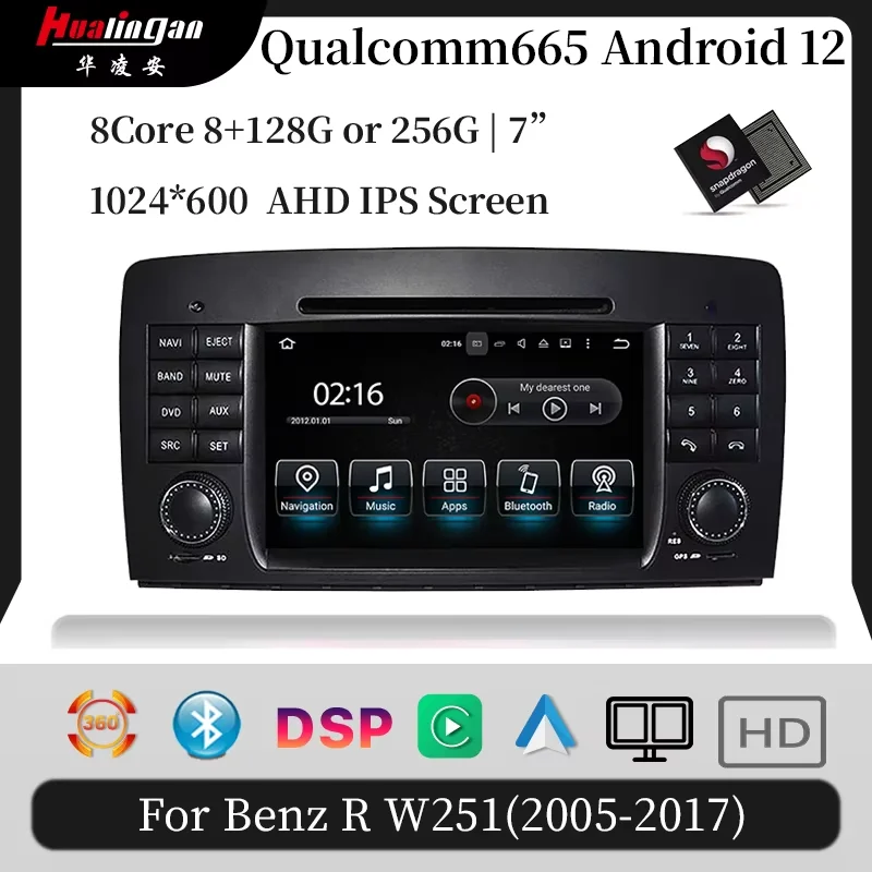 

CarPlay For Mercedes R Class W251 R350 R320 R300 R280 Android Stereo Radio Multimedia Head Unit Bluetooth Navigation Gps Tiktok