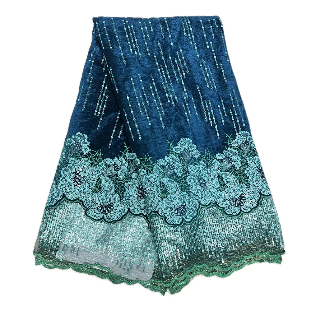 

Velvet Lace Fabric Satin Fabric Sequins Embroidery Mirabilis Jalapa Design Party Dress Luxurious Sewing Material Vintage Fabric