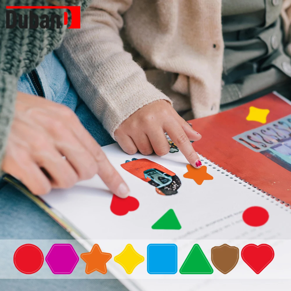 Ronde zegelsticker papieren label kleur rechthoekige sticker zelfklevend verpakkingslabel feestdecoratie DIY
